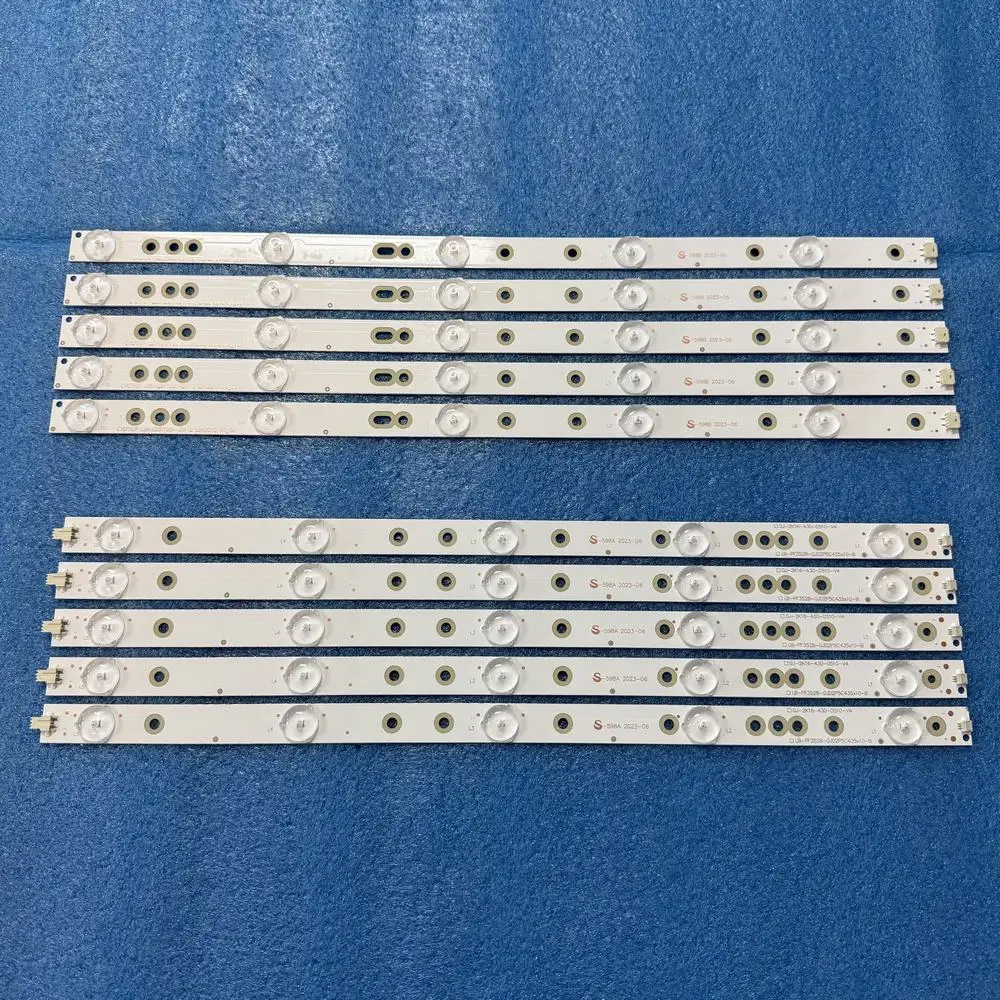 5 pz Striscia LED Per Panasonic TH-43LFE8E TH-43LFE8U SHARP LC-43LB371U LBM430P1001-AJ-3S 43PFT4131 43PFS5301 43PUF6061 43PUF6701