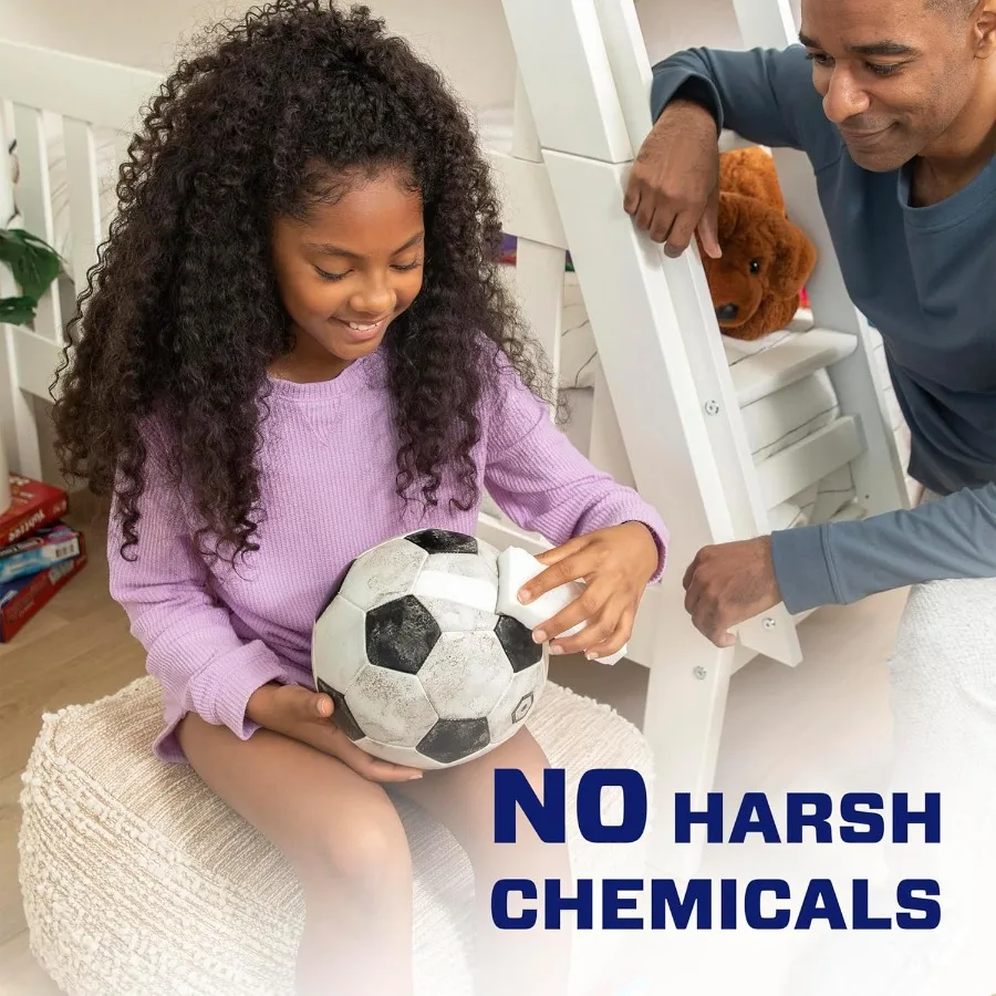 Tampons de nettoyage polyvalents pour salle de bain et usage domestique, nettoyant polyvalent efficace pour les taches dures, couleur blanche, paquet de 6 points