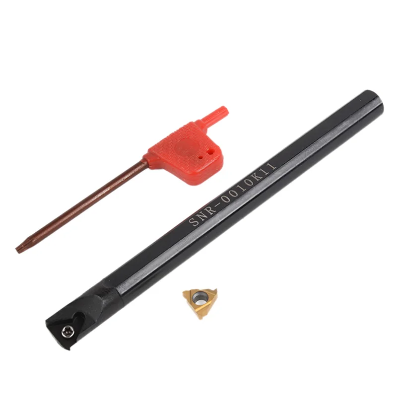 

A76K 2 шт. Snr0010k11 Внутренний держатель расточного инструмента + гаечный ключ + 11Ir A60 твердосплавная вставка для токарного станка, токарный инструмент