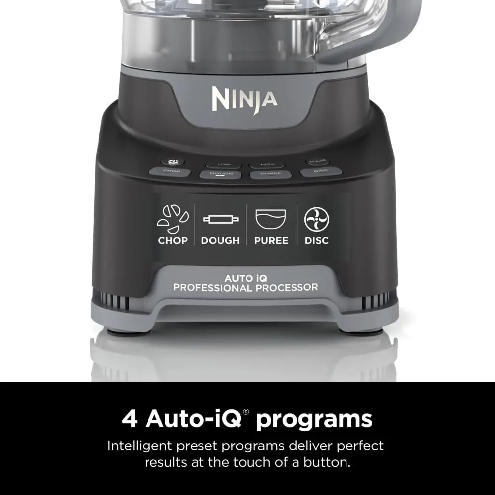 Ninja inverser 705BRN Professional XL Food Processor, Boîte de rangement, 1200 Patricia-Watts, 4 en 1, Hacher, Trancher, Broyer