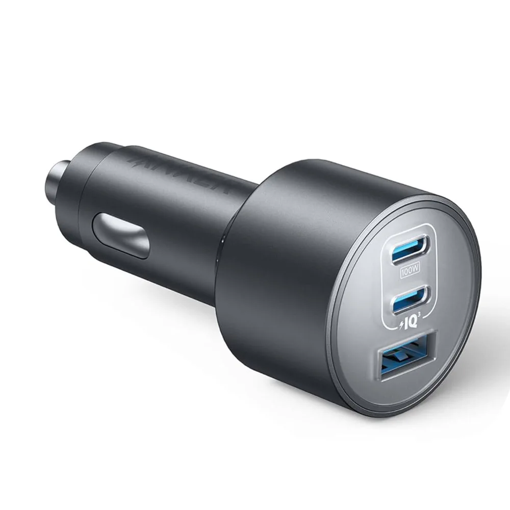 Anker Car Charger 167.5W Max 3 Ports Ultra Compact Type-C USB A Fast iPhone for iPhone MacBook Pro Air A2737