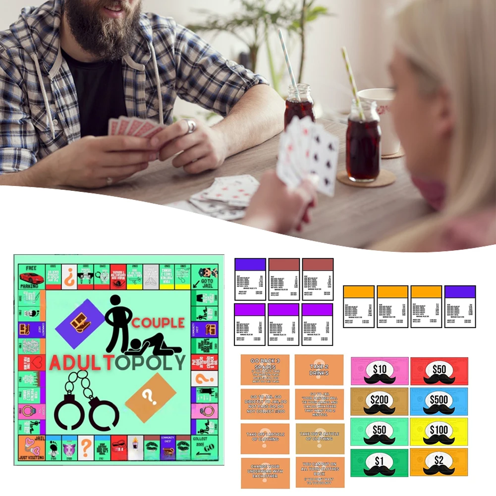 Adult Couple Game Night Board Game Easy Carrying Relationship Card Game For Honeymoon  Adult Couple Date Night Board Game