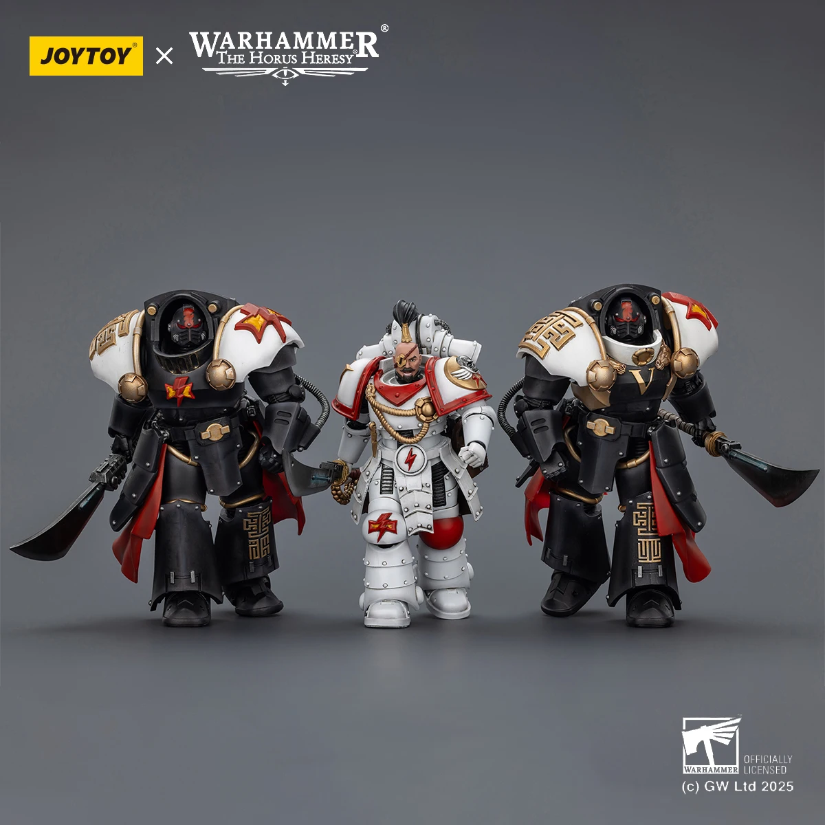 JOYTOY Warhammer 30K figura de acción de cicatrices blancas 1/18 Legion Praetor Ebon Keshig Terminator figura de acción articulada modelo Juguetes