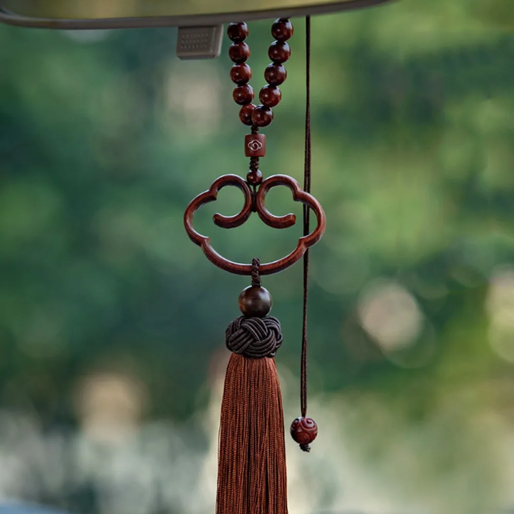 

Handmade Auspicious Clouds Hanging Ornaments Chinese Style Multiple Colors Vehicle Rearview Mirror Pendant Exquisite