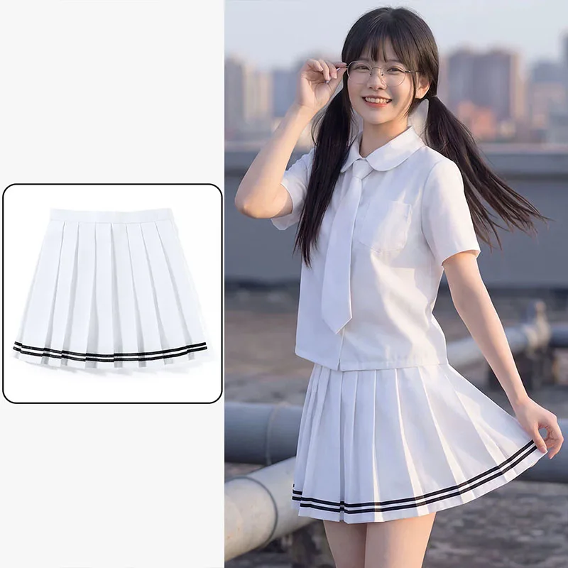 Candy Color High Waist Women Short Pleated Skirt JK Summer Japan Preppy Girls Dance Black Uniform Mini Skirt Zipper Faldas Mujer