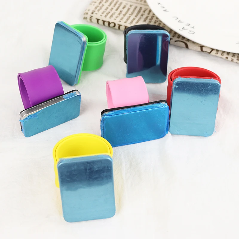 1 professional hairdresser square magnetic bracelet silicone sturdy bracelet strap, hair storage tool bracelet