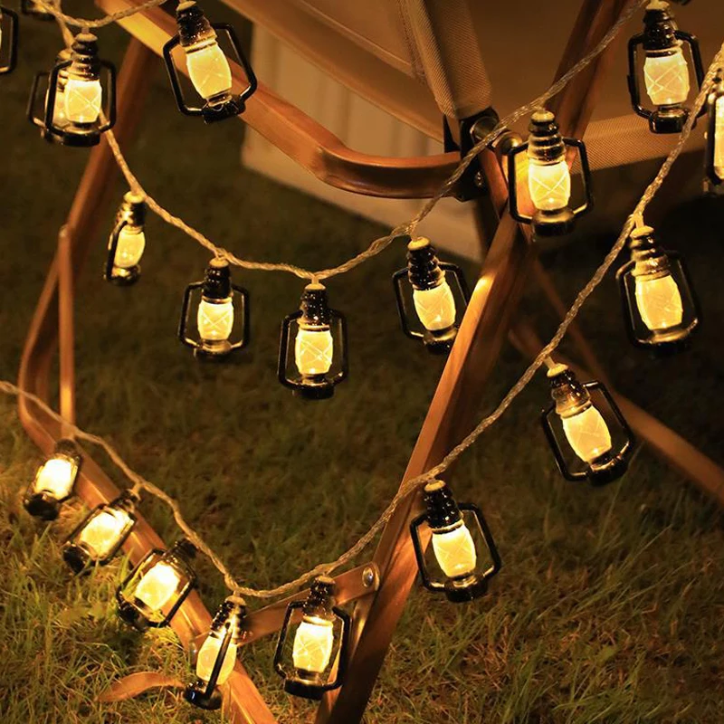 Imagem -05 - Led Solar Lamp String Querosene Garrafa Retro Light String Decoração de Natal Jardim Atmosfera Outdoor Camping