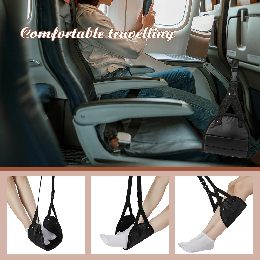 1pc Airplane Foot Rest Perfect Foot Hammock Airplane Travel Flight Essentials Portable Foot Hammock For Airplane