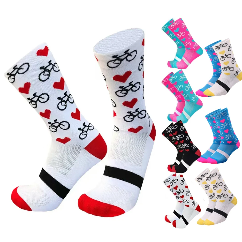 

1/4 пары новых профессиональных спортивных носков для мужчин и женщин, спортивные носки для бега, фитнеса и велоспорта, сетчатые быстросохнущие эластичные носки для пешего туризма