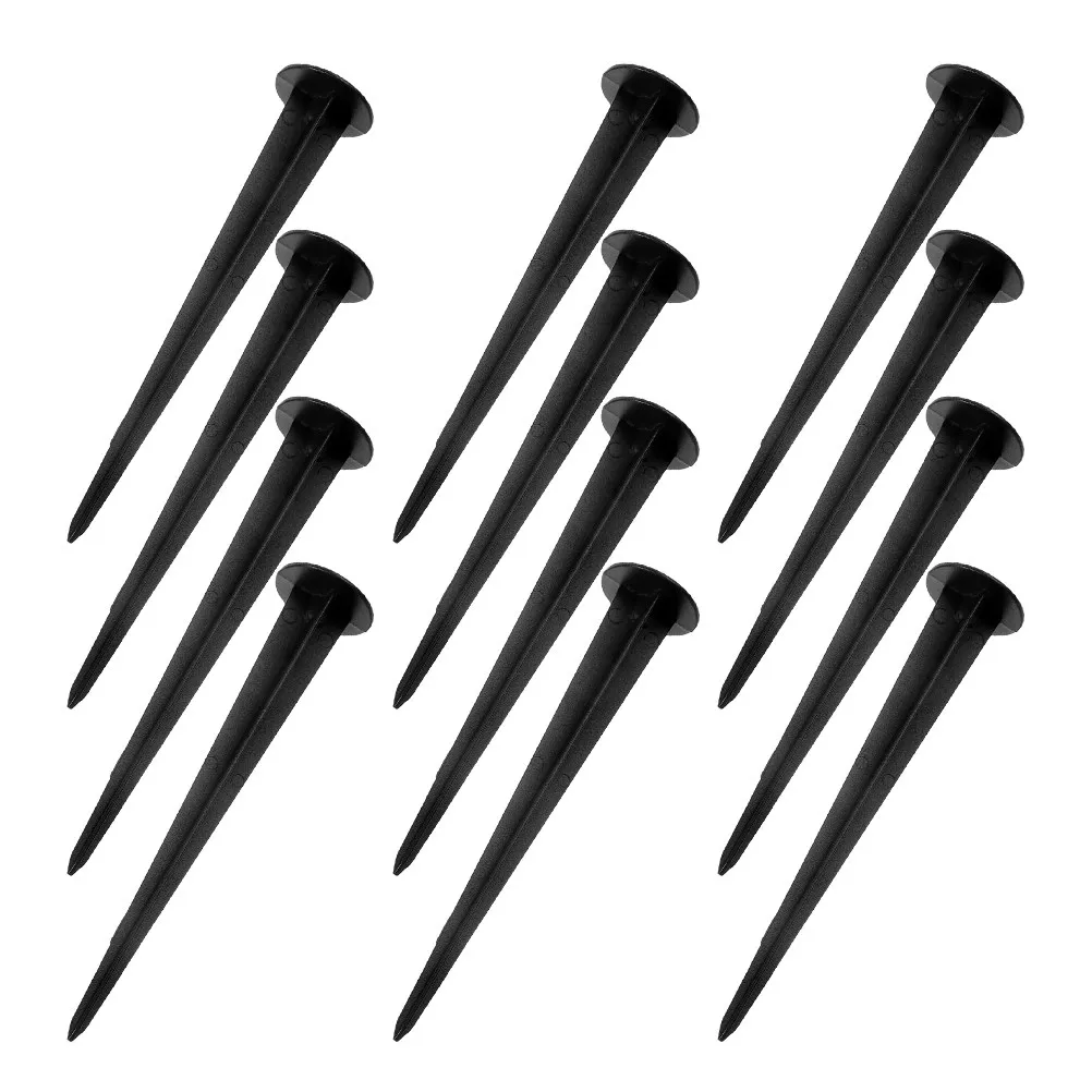 

12Pcs Weatherproof Aluminum Solar Light Stakes Ground Spikes for Outdoor Christmas Garden Lawn Lights Easy Insertion Strong Hold
