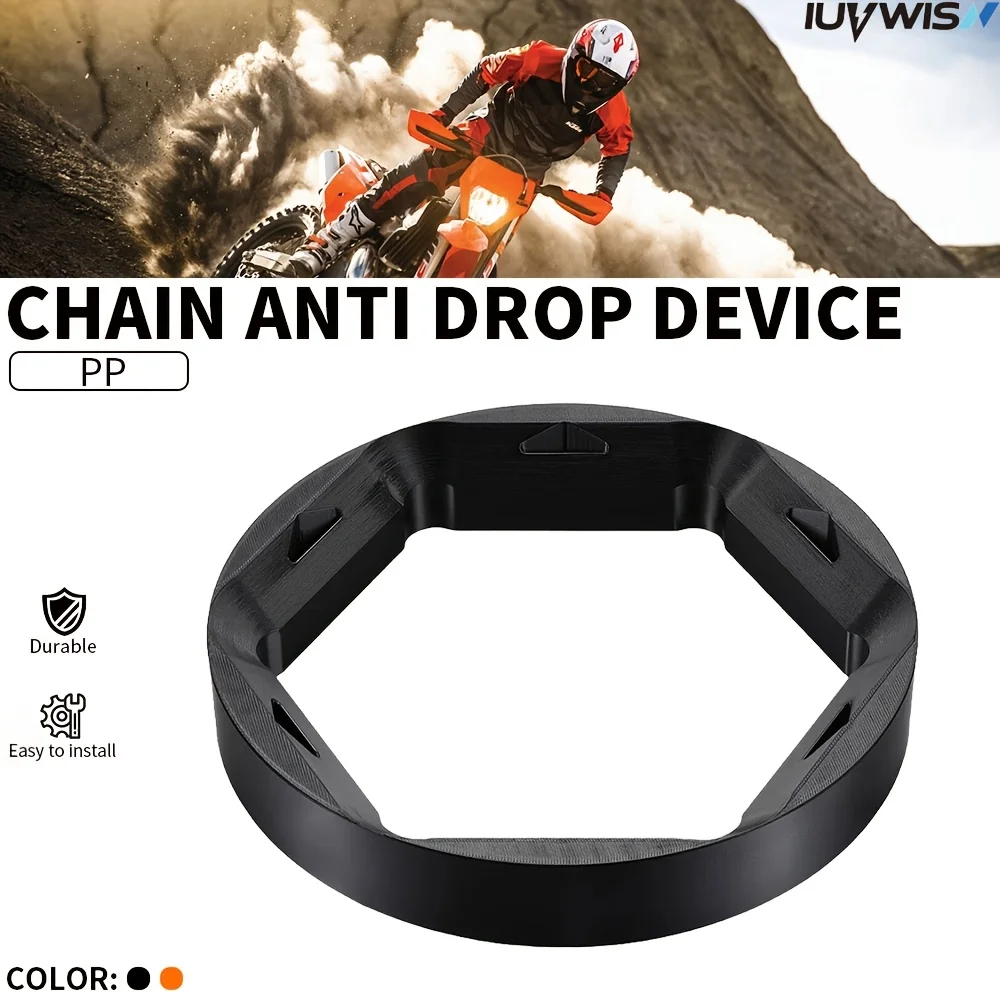 Chain Anti Drop Device Guard Cover for KTM EXC, PP Chain Protection Cap, Dirt Bike Chain Guide Protector Derailment Preventer