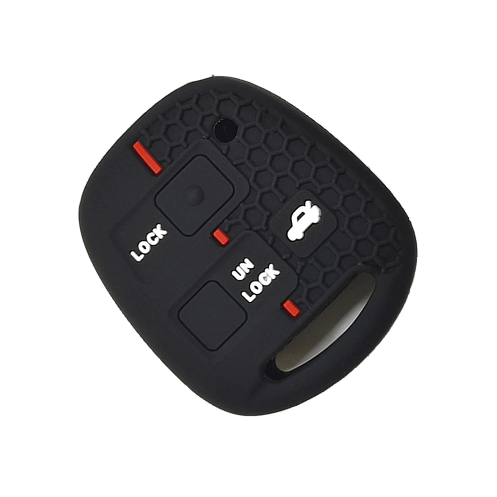

1pc 3 Buttons Car Key Cover For Toyota Land Crusier FJ For Toyota Land Cruiser Prado Eco-Friendly Silicone Remote Key Case
