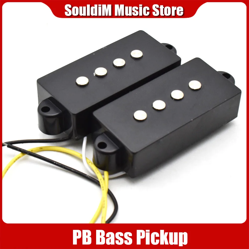 Set of Open Ceramics PB Bass Pickup & JB Bass Bridge Pickup for 4 String PB Bass Guitar Accessories