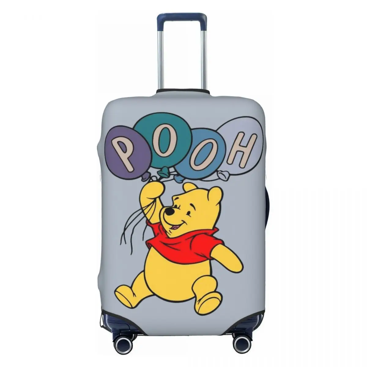 

Custom Winnie The Pooh Cartoon Travel Luggage Cover Washable Suitcase Cover Protector Fit 18-32 Inch
