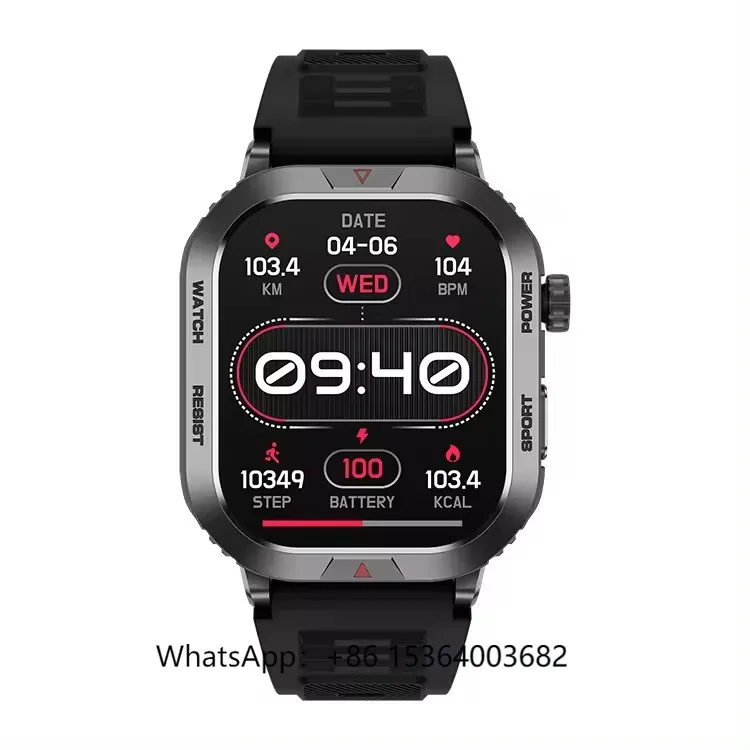

2.01 Inch Large Screen BT Call Fitness Sport ZW66 Smart Watch Health Monitoring Outdoor Sports Watch
