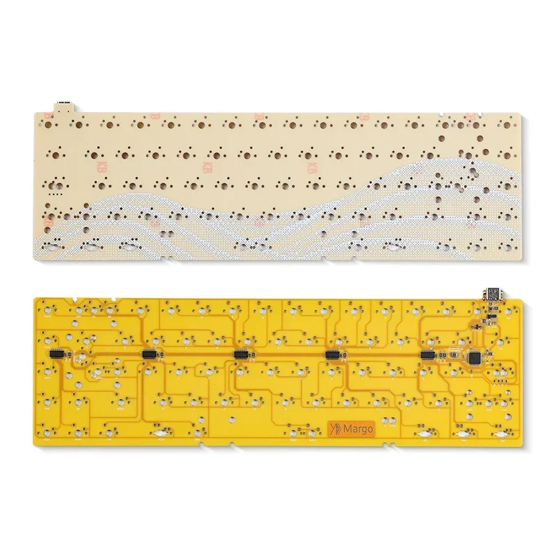 Margo Keyboard Positioning Board Custom Mechanical Keyboard Kit CEM-1 Soldering PCB Og 1.6mm TMK/VIA soldering for MX Switch