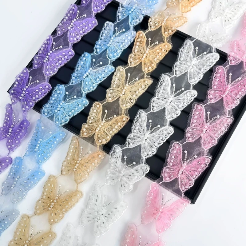 Versátiles Lectins Laces apliques Bowknot Ropa adornos