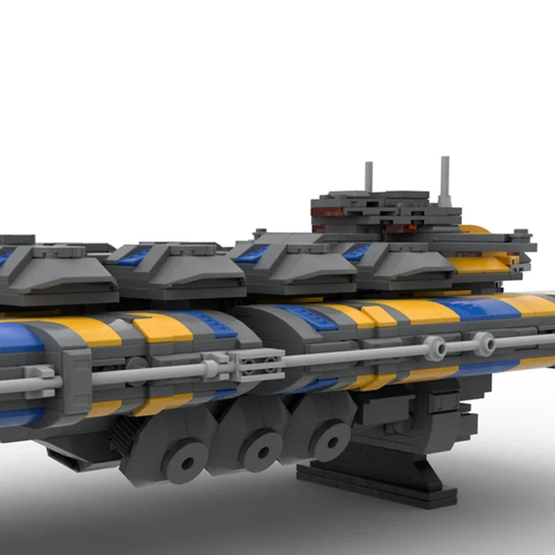 Modelo de navio de guerra espacial moc tijolos de construção o.r.e tecnologia de navio de mineração blocos modulares presentes brinquedos de natal conjuntos diy montagem