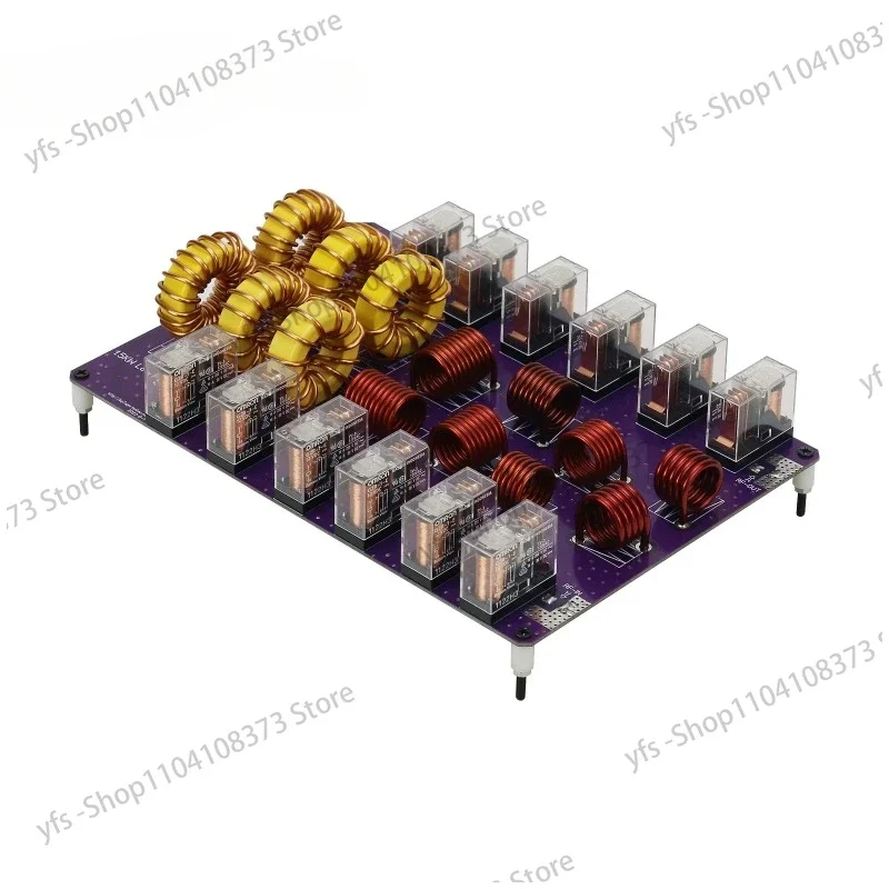 Low Pass Filter Board Shortwave HF 10 Band Low-pass Filter 1500W 50Ω 1.8-54MHZ Support SSB CW FM