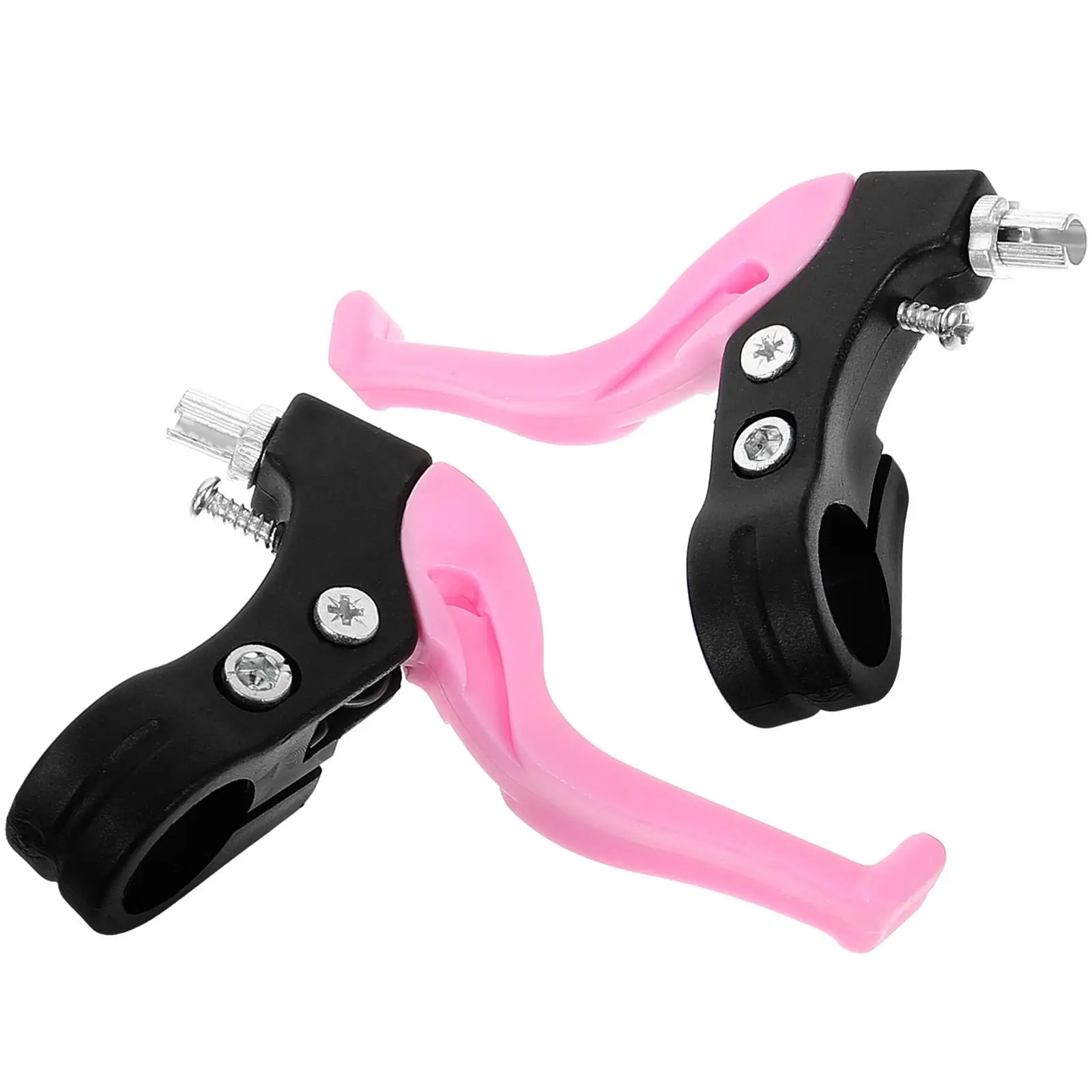 

1 Pair Red Upgraded Four Finger Style Kids Bike Brake Lever Handlebar Brakes Bicycle Parts Cycling Accessories Plastic Metal