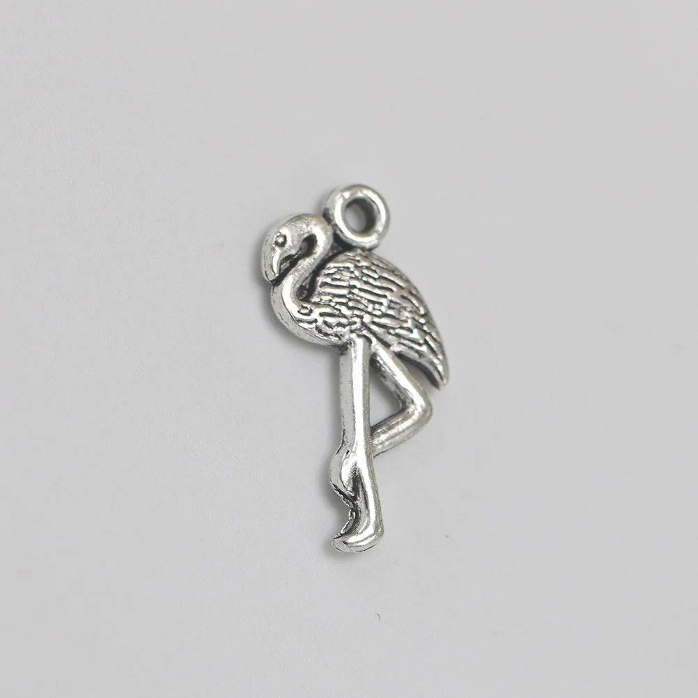 

20Pcs Alloy Flamingo Pendant Charms DIY Necklace Bracelet Jewelry Making Durable Accessories for Gift Craft Alloy Pendant Charm
