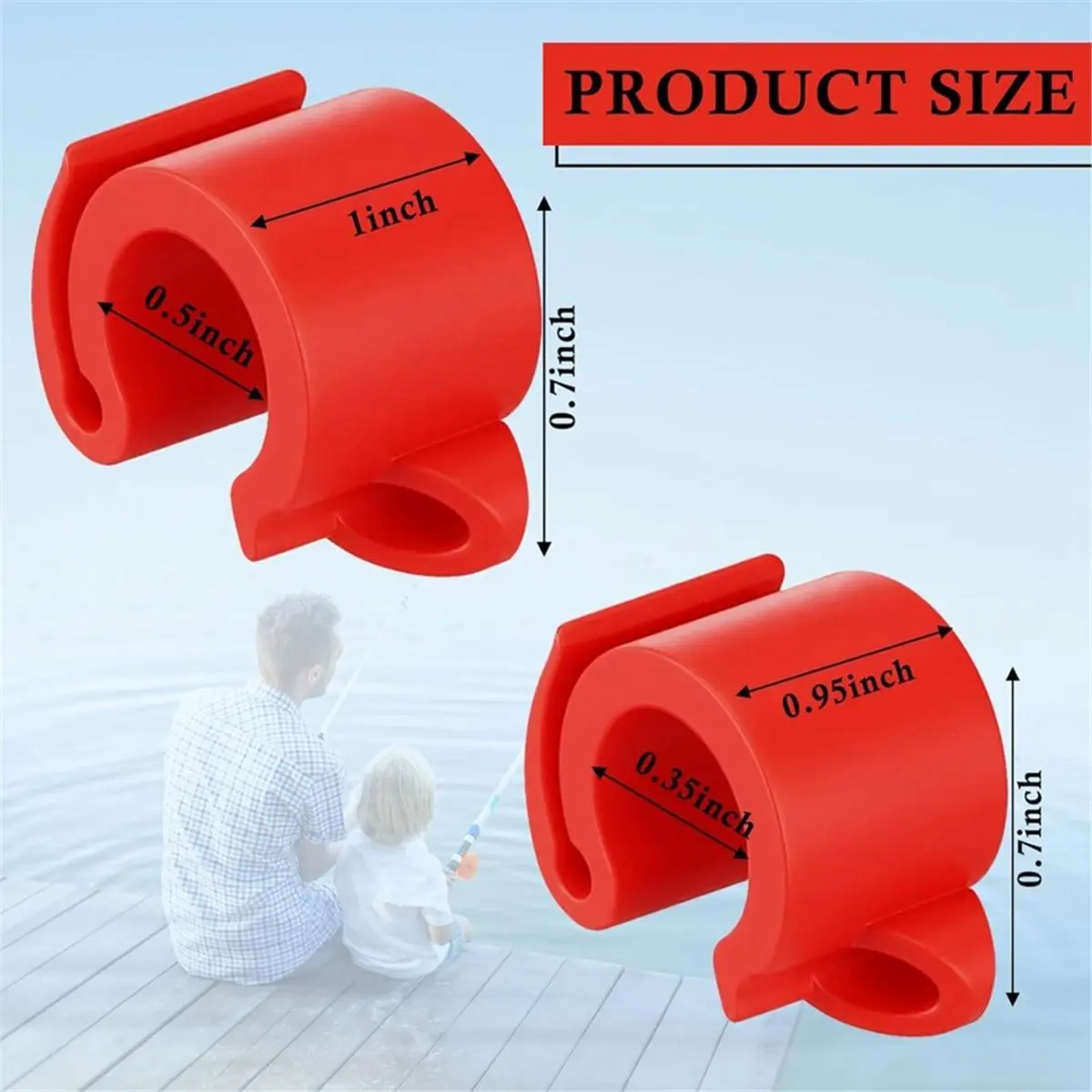 Sportsmm 10 Pack Fishing Hook Holder Fishing Hook Keeper Fishing Rod Holder Hook Keeper, Fishing Lure Bait Holder