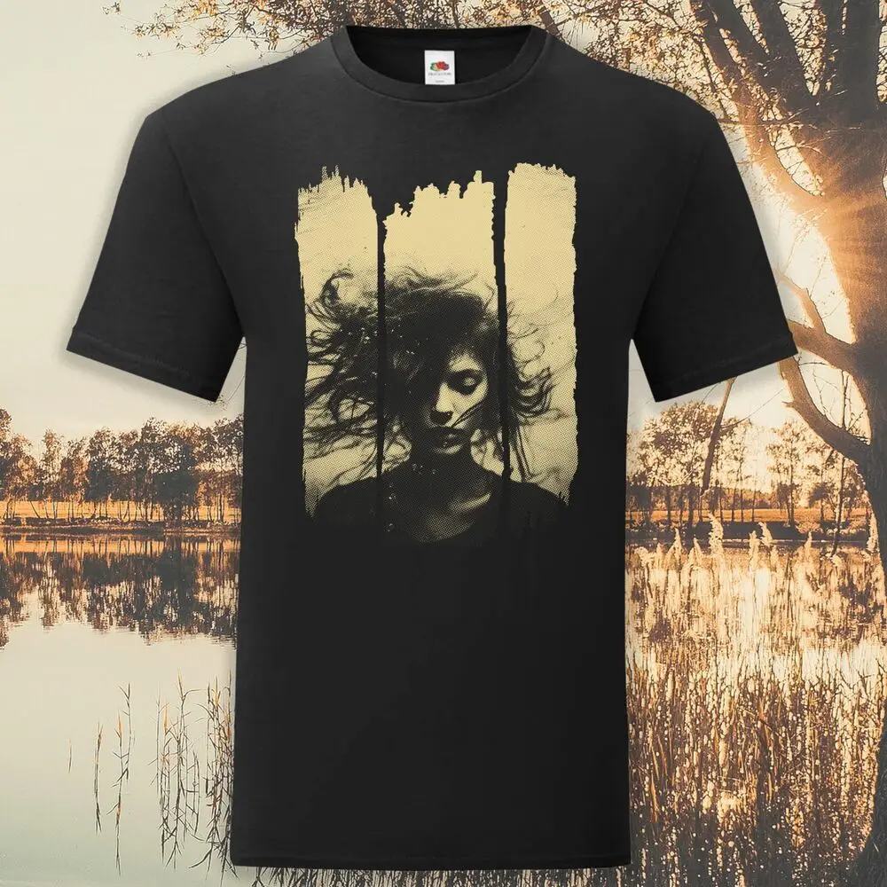 Ghostly Gothic Woman In Water T-Shirt Gift Hand Printed Size S - 5XL  High Quality 100%Cotton Short Sleeve