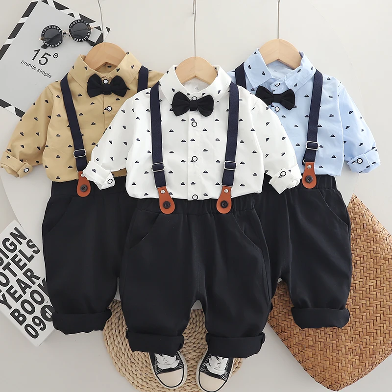 

New Spring Autumn Baby Clothes Children Boys Long Sleeved Shirt Pants 2Pcs/Sets Kids Clothing Infant Costume Toddler Tracksuits
