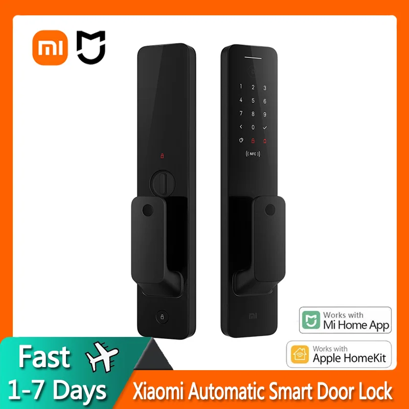 

2020 New Xiaomi Automatic Smart Door Lock Password Fingerprint NFC Security Smart Lock Work with Mi Home & Apple HomeKit
