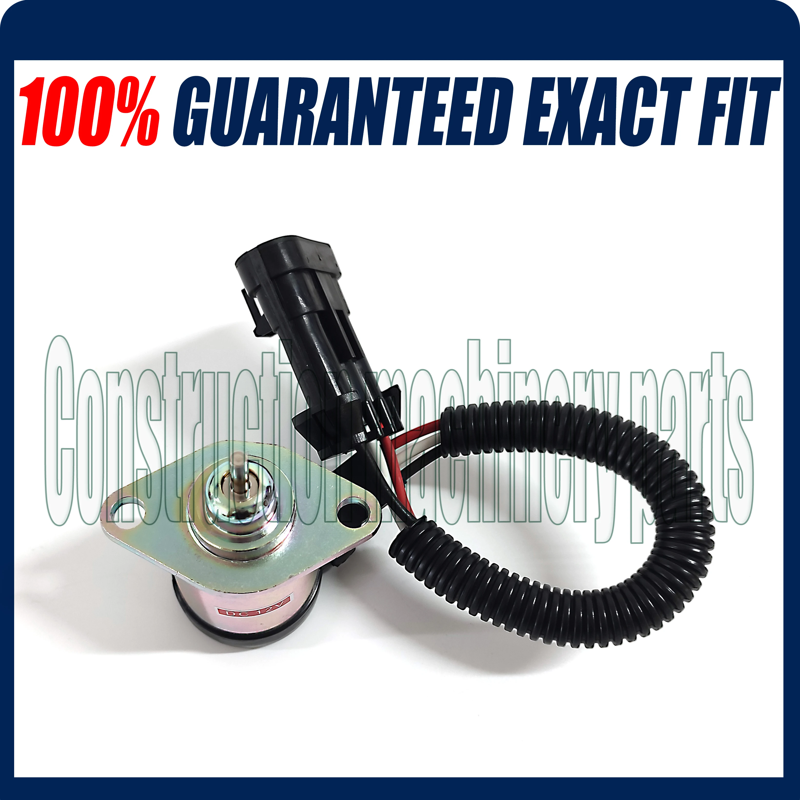 Imagem -03 - Nova 12v Fuel Shut Off Solenóide Fits Bobcat 6689034 S250 S300 S330 S750 S770 S850 A300