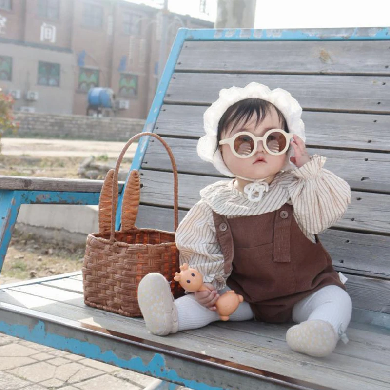 نظارات شمسية للسفر على الطراز الكوري للأطفال، إكسسوارات ملابس الأطفال، نظارات عالية الجمال لحجب الضوء للأطفال، فتاة رائعة