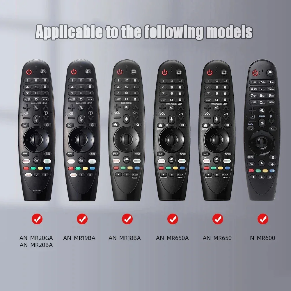 Magic Remote Control Cover Silicone Protective Case For LG AN-MR600 MR650 MR18BA MR19BA MR20GA Smart OLED TV