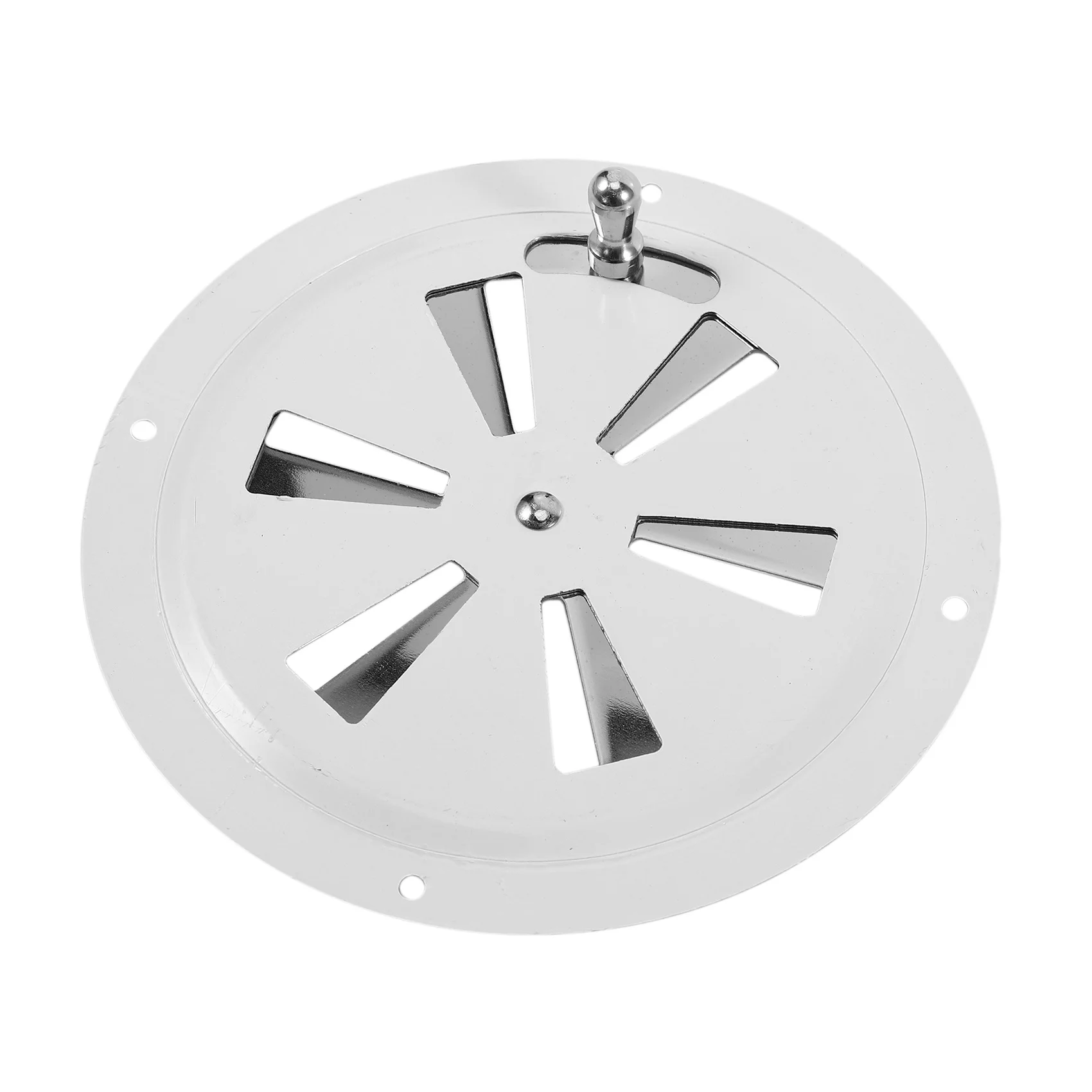HOT Round Air Louver Vent & Side Knob Opening Grille Cover Marine Boat RV 316 Stainless Steel Ventilation Louvered Vent