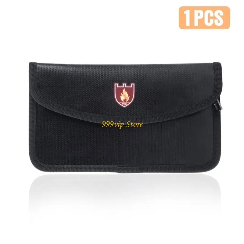 

C90C Water Resistant Bag Fireproof Money Bag Envelope Cash Storage Bag for Valuables