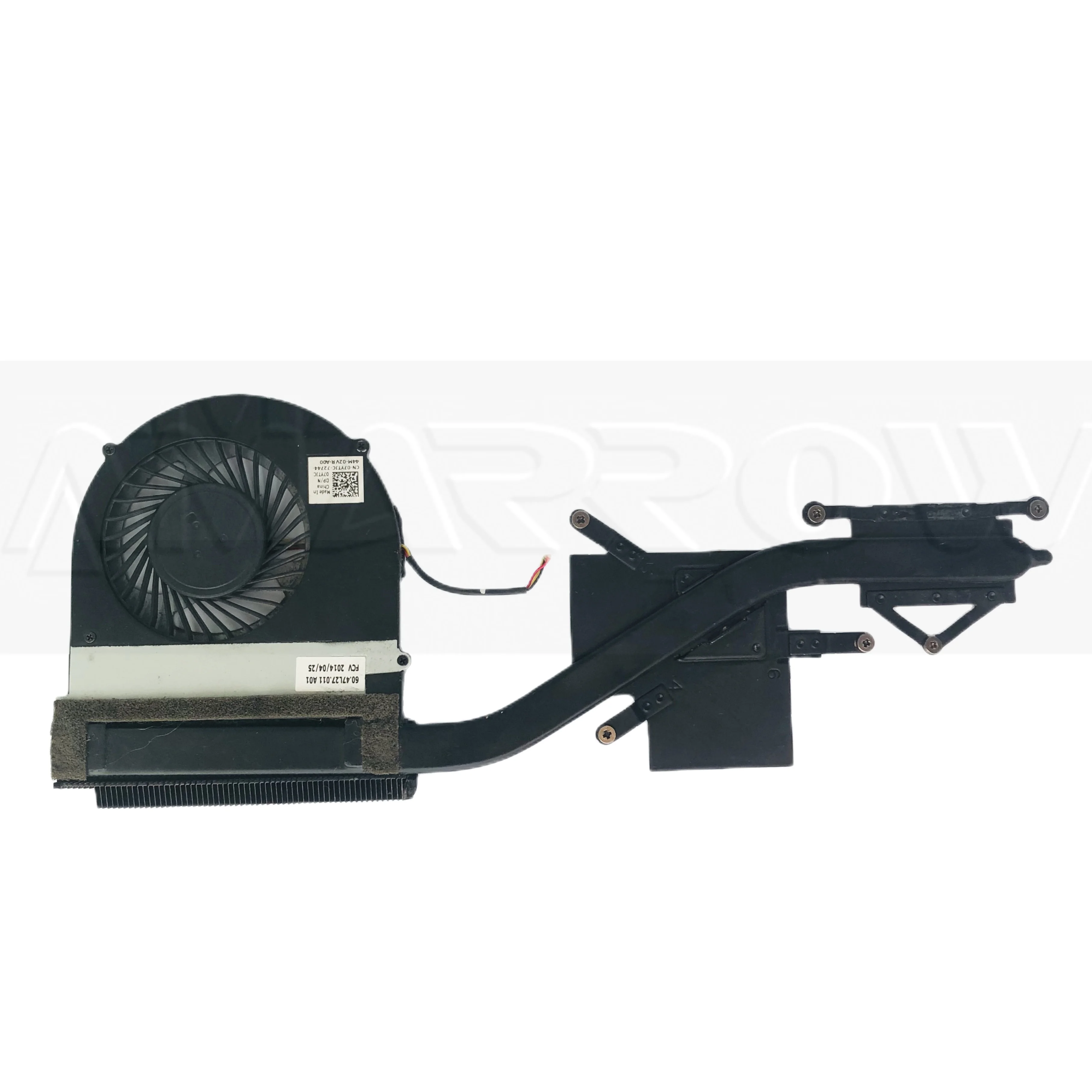 

New Original laptop heatsink cooling fan cpu cooler For DELL Inspiron 7537 CPU heatsink and fan 07YTJC