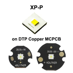 XP-P 11W 3A 700 Lumens 6500K 5000K 4000K SMD 3535 LED Emitter on KDLITKER DTP Copper MCPCB Flashlight DIY