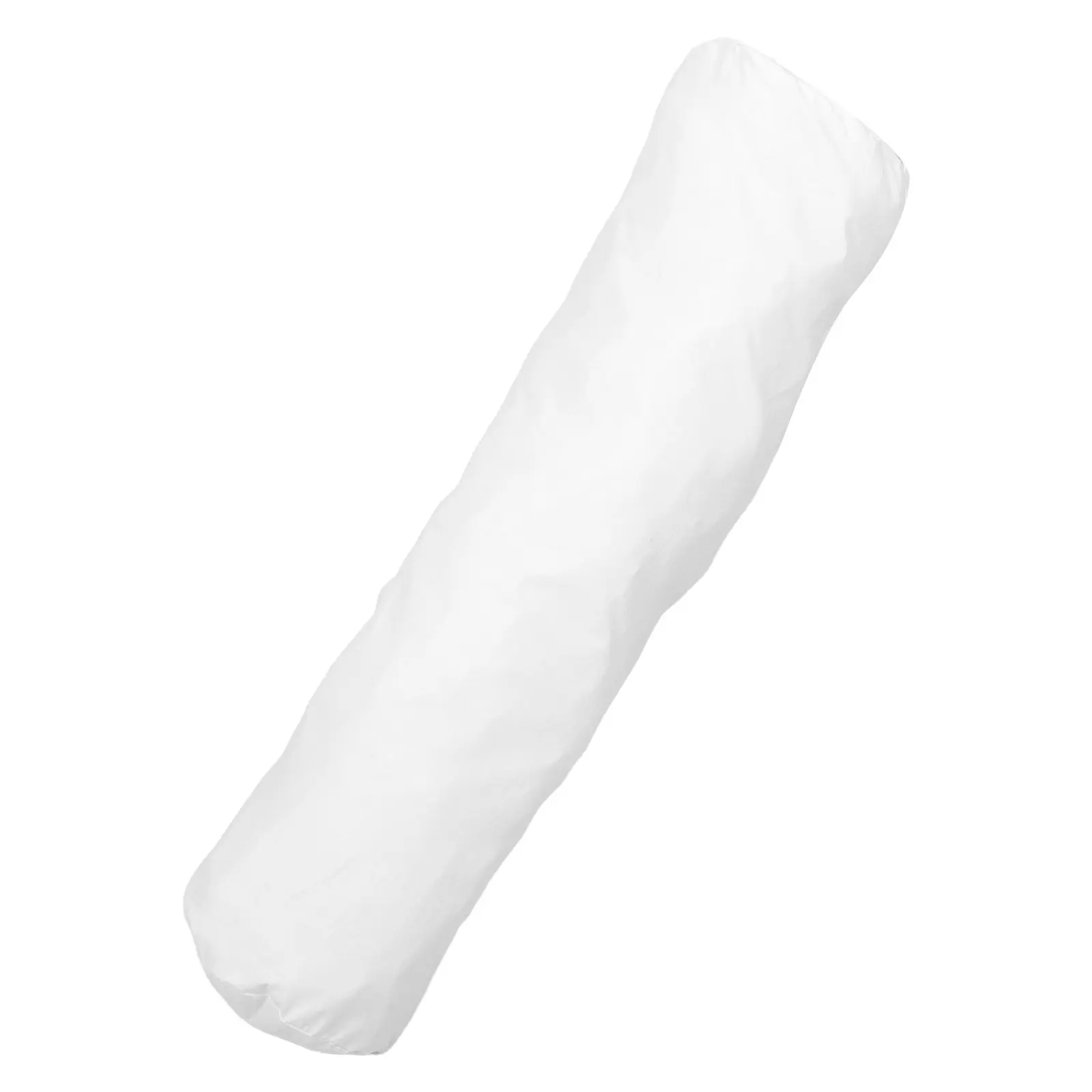 Round Neck Pillow Case Cover Cylindrical Cushion Bolster Inner Sleeve White Cervical Support Roll Zipper Hair Skin 32 Inch 82 Cm