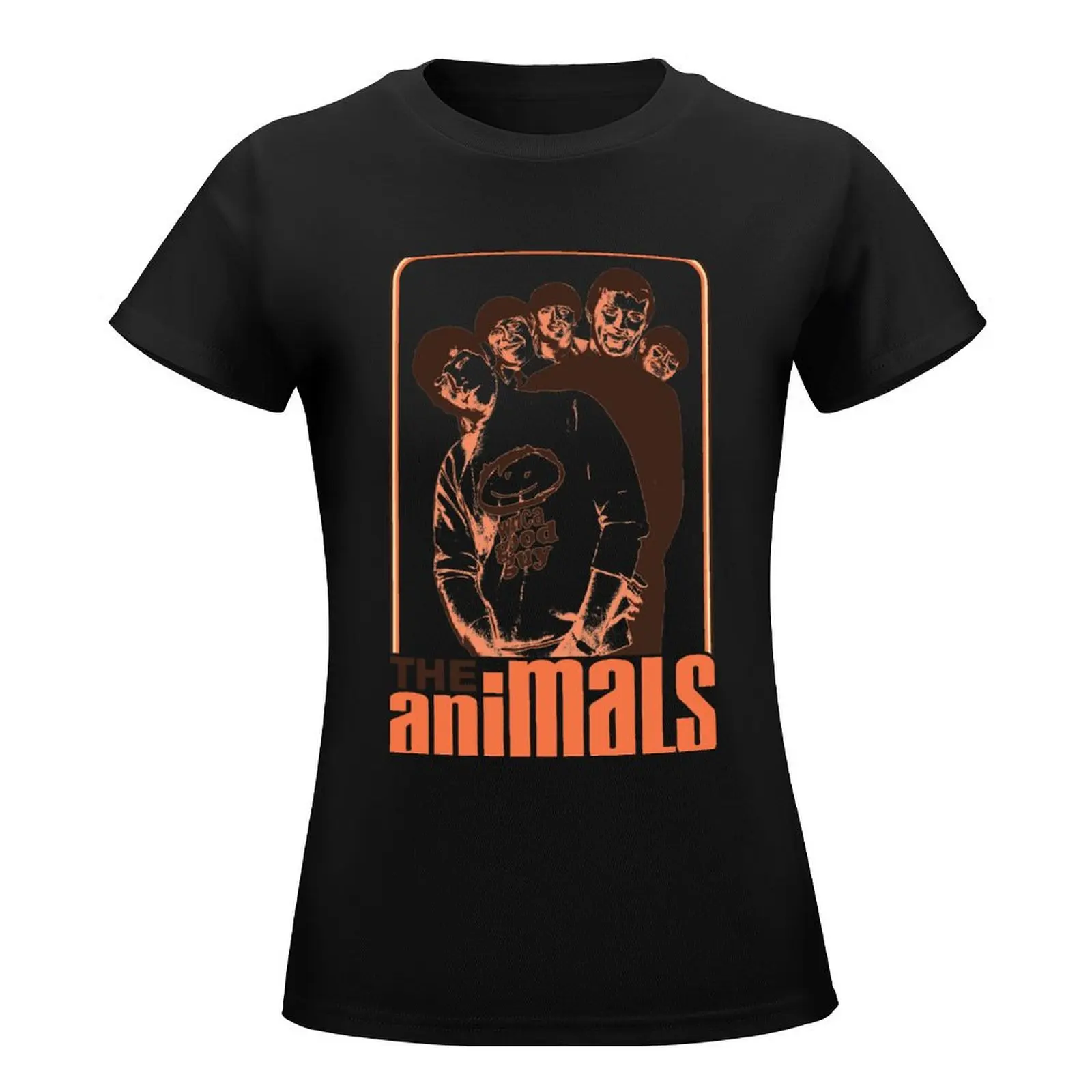 The Animals 60s Rock Band T-Shirt aesthetic clothes summer top tops Short sleeve tee t-shirts for Women loose fit