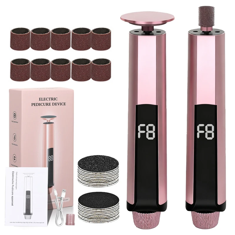 

Электрический набор для педикюра 2-в-1: пилка для ног, удалитель мозолей и огрубевшей кожи на стопах и пятках, сменные абразивные насадки. Новинка.