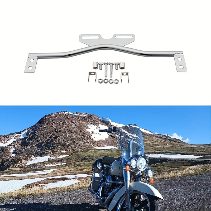 Universal Motorcycle Fog Light Bracket Motorbike Headlight Turn Signal Lamp Auxiliary Bar Holder For Harley Honda Suzuki Yamaha image 2