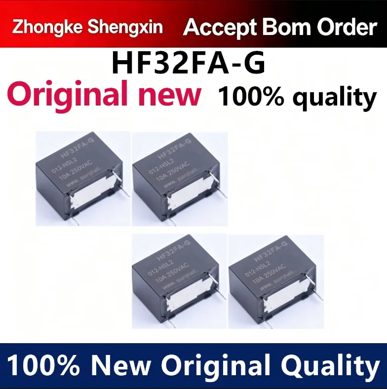 （5pcs-100pcs）Hongfa Relay HF32FA-G-012 HSL2 4-pin set normally open small medium power