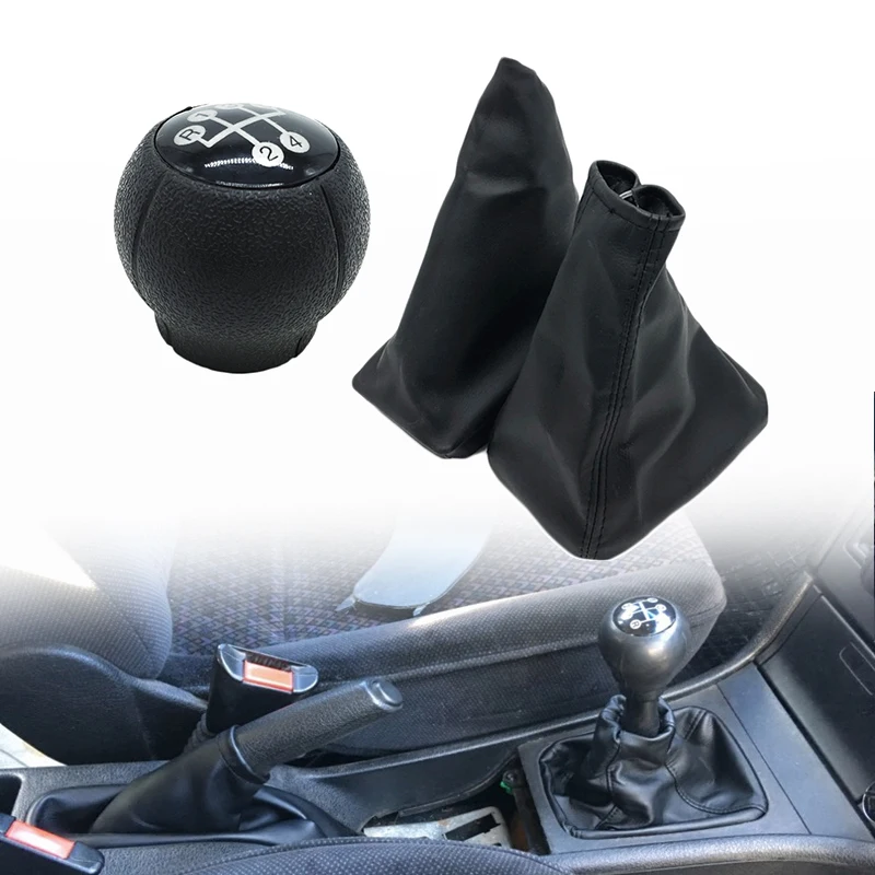 Car Gear Shift Knob Lever Handbrake Grip Cover Anti Slip Parking Boot Cover For OPEL CORSA C 01-06 TIGRA B 04-12 COMBO C 01-11