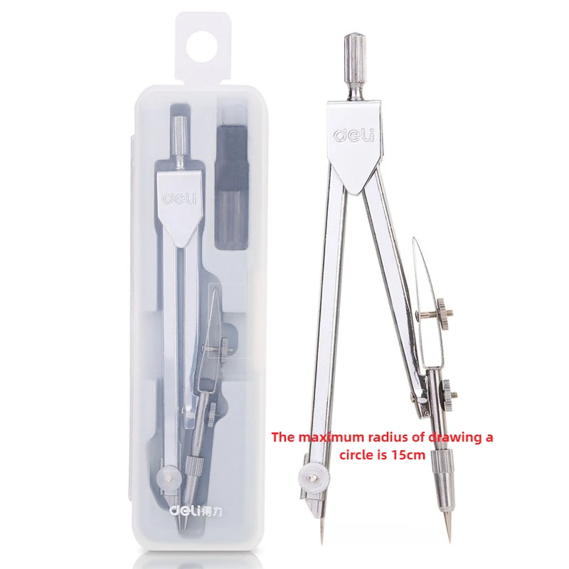Steel Drawing Compass Professional Engineering Mapping Instrument Math Geometry Tool School Student Supplies Set