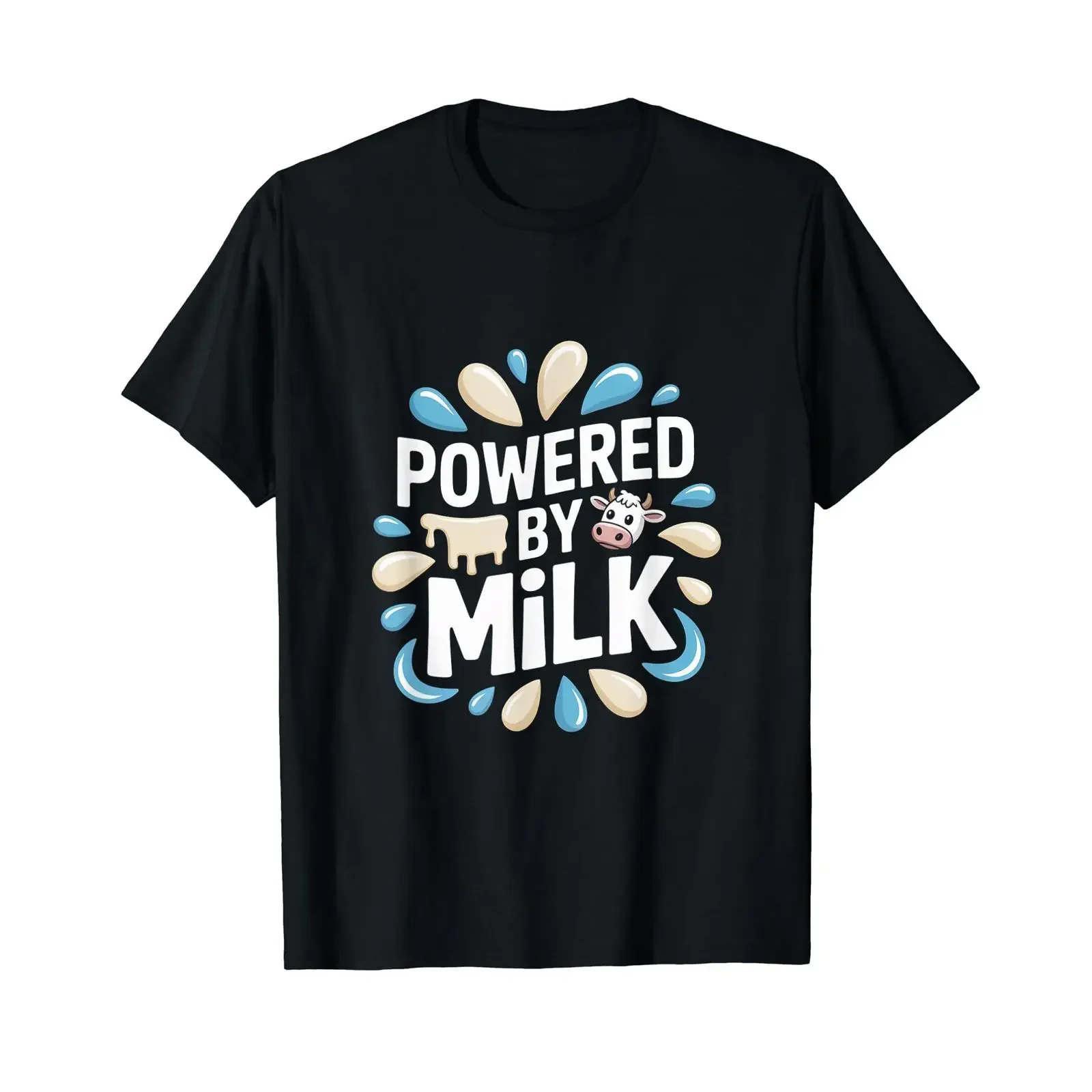 Presented by Milk Cow Lover Humor Affordable T Shirt vintage Washed Top For Everyday Wear Comfortable graphic Versatile