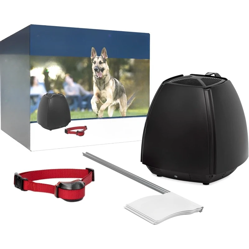 Stay & Play Wireless Pet Fence for Stubborn Dogs - No Wire Circular Boundary, Secure 3/4-Acre Yard, For Dogs 5lbs+