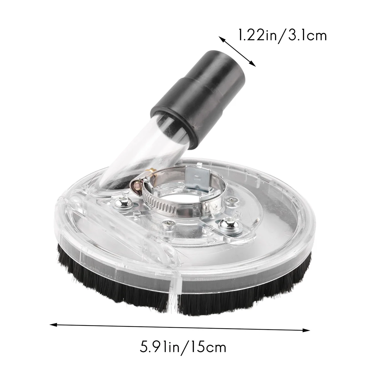 REST Dust Shroud Cover Fits Angle Hand Grinders 80-125mm Clear Vacuum Dust Shroud Dry Grinding Dust Cover