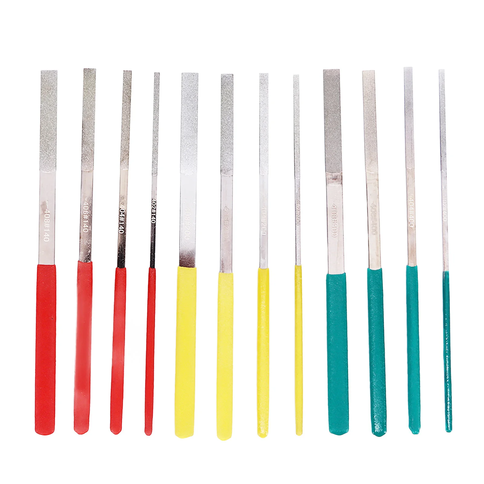 

Набор из 12 плоских напильников: отличная производительность, удобная ручка, высокая твердость, мини-набор напильников