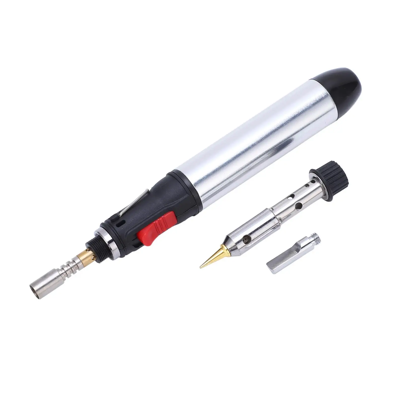 

4-in-1 Cordless Gas Soldering Iron Kit - Welding Torch Tool with 12ml Capacity Soldering Station
