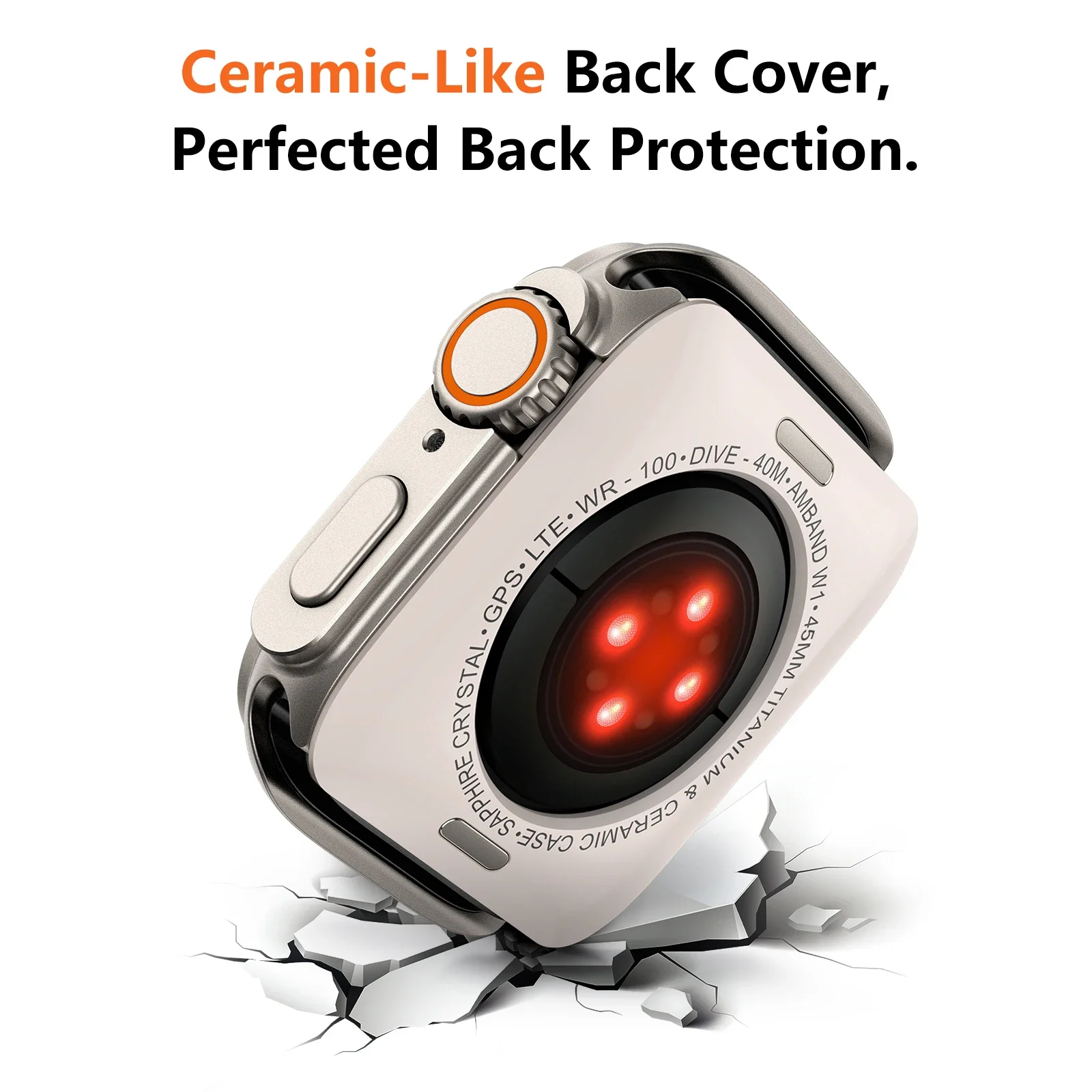 Zinc Alloy Case For Apple Watch Series 9 8 7 45mm Seconds Change to Ultra 2/1 49mm Protection Shell iWatch 6 5 4 SE 44mm Cover image 2