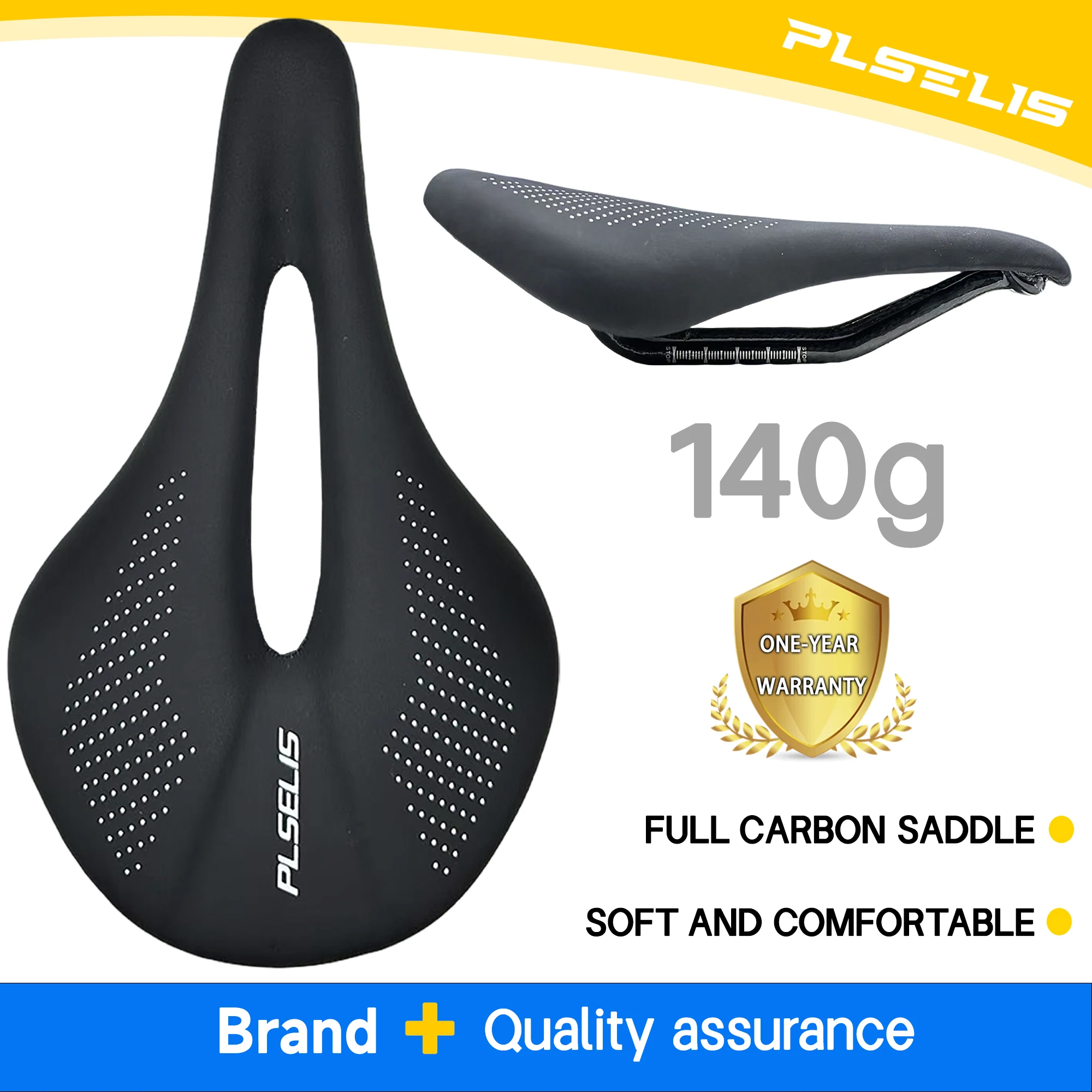

Полностью карбоновое велосипедное седло Plselis, эргономичный дизайн, полое, дышащее, мягкое и удобное, вес 140 г для езды на велосипеде